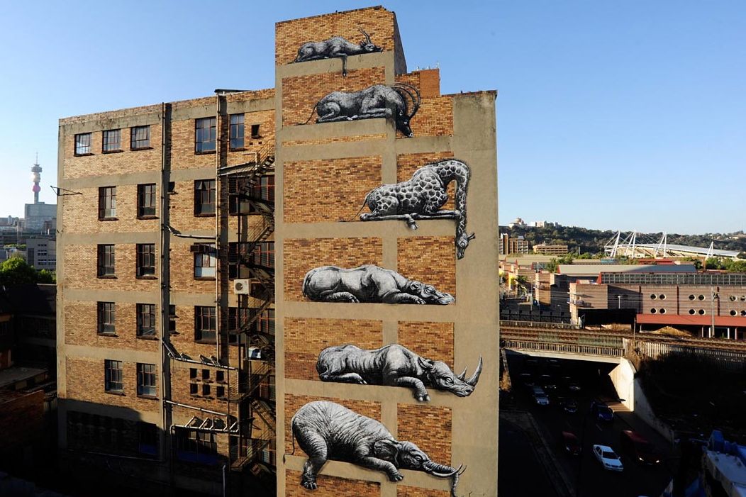 “Animali in trappola" di ROA