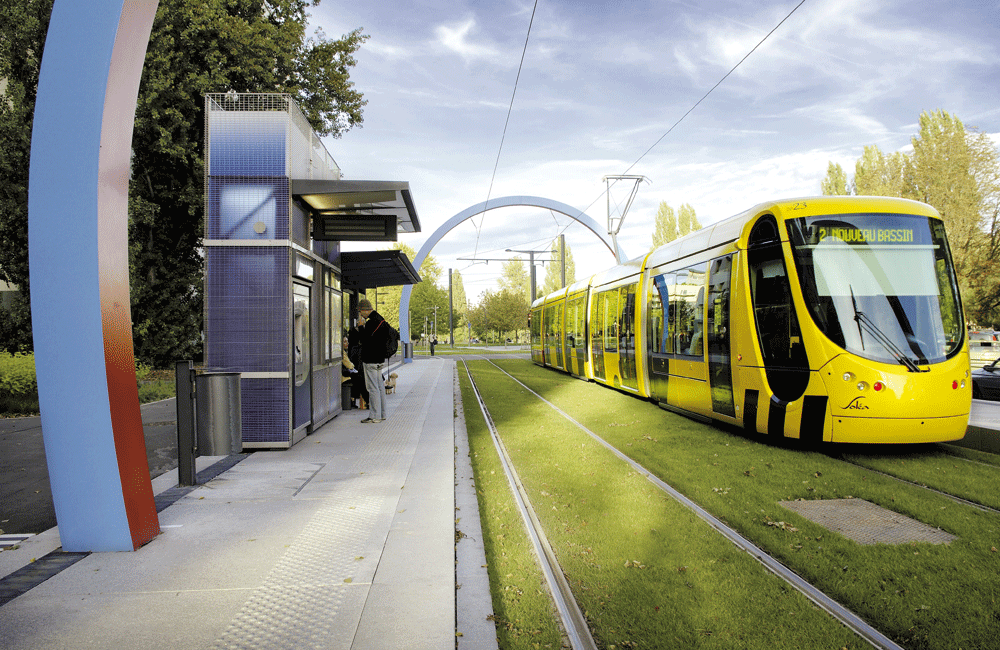 Un mezzo di trasporto Alstom