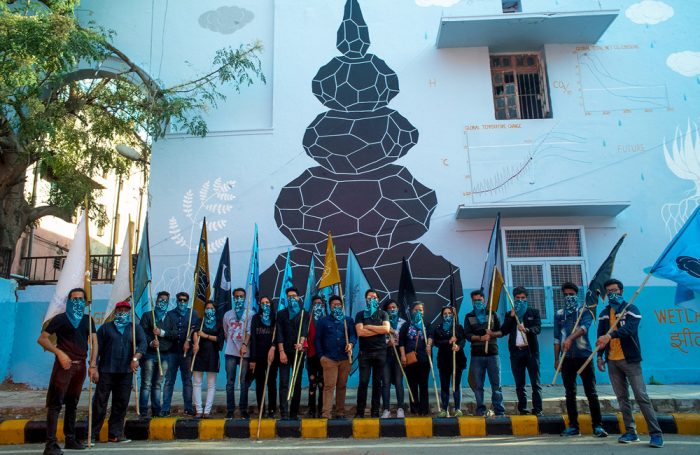 La parata ambientalista organizzata da Andreco a Nuova Delhi
