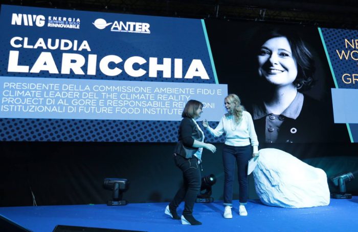 Claudia Laricchia ospite del talk scientifico di apertura di "New World in Green", l'evento promosso da Anter a Roma il 14 aprile 2019