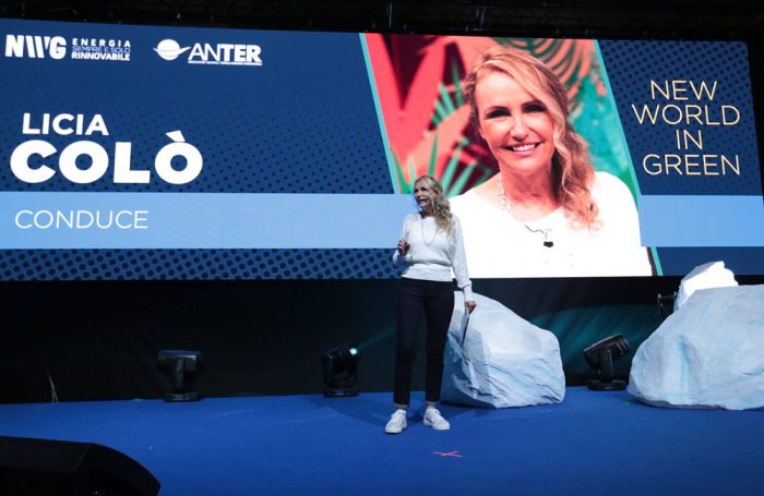 Licia Colò conduce il talk di apertura di "New World in Green", l'evento promosso da Anter il 14 aprile a Roma