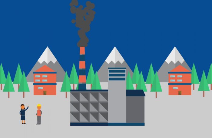 L'impatto dell'attività di una fabbrica sull'ambiente